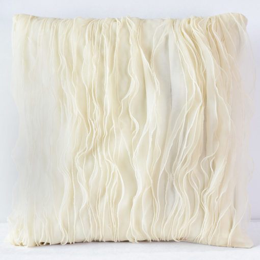 Ivory Ruffle  Pillow