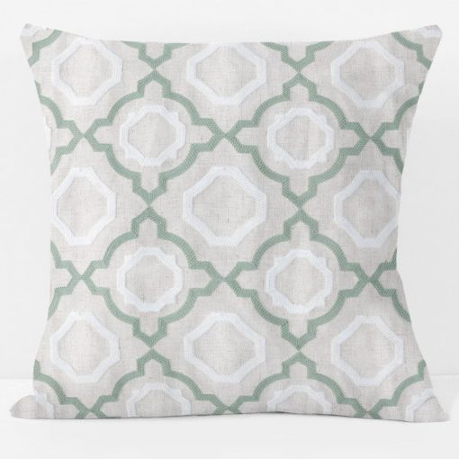 spring-green-lattice-pillow